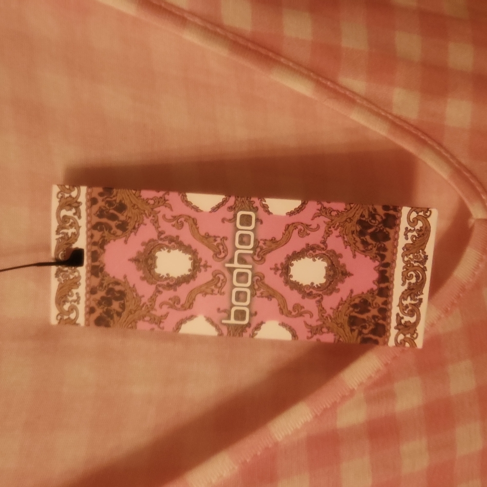 NWT BOOHOO PINK RUFFLE DRESS - Picture 7 of 11